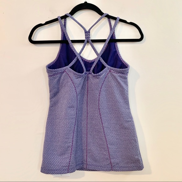 ATHLETA Herringbone Empowerment Tank Top Purple - Picture 4 of 7